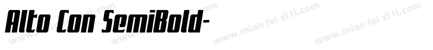 Alto Con SemiBold字体转换